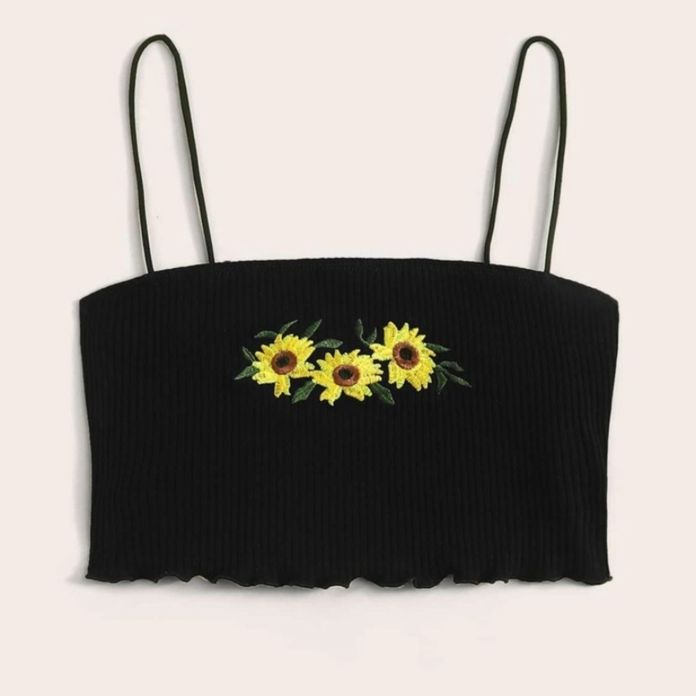 Sunflower Crop Top